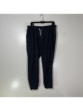 Vuori Pants Mens XL Gray Knit Jogger Elastic Waist Zip Pocket Lounge Athletic